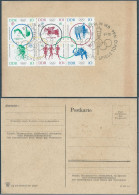 Germany-Deutschland,Democratic Republic,1964 Olympic Games-Tokyo,Japan-Postal Card With Cancellation On The Day Of Issue - Postkarten - Ungebraucht