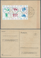 Germany-Deutschland,Democratic Republic,1964 Olympic Games-Tokyo,Japan-Postal Card With Cancellation On The Day Of Issue - Postcards - Mint