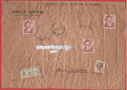 ITALIA - Storia Postale Repubblica - 1978 - 3x 1000 Michelangiolesca + 100 Siracusana - Assicurata - Solo Frontespizio - - 1971-80: Poststempel