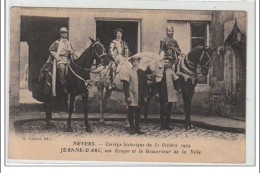 NEVERS : Cortège Historique Du 31 Octobre 1999 - Jeanne D'Arc, Son écuyer Et Le Gouverneur De La Ville - Très Bon état - Nevers