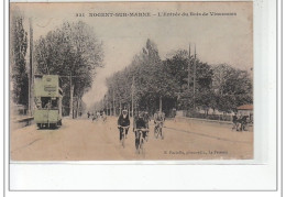 NOGENT SUR MARNE  - L'entrée Du Bois De Vincennes - TRAMWAY - Très Bon état - Nogent Sur Marne