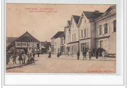 PINEY - Place De La Halle Avant L'incendie Du 29 Juillet 1921 - Très Bon état - Otros & Sin Clasificación