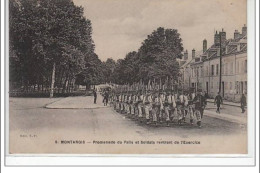 MONTARGIS - Promenade Du Patis Et Soldats Rentrant De L'exercice - Très Bon état - Montargis