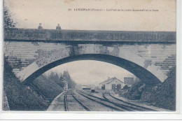 LUSIGNAN : Le Pont De La Route De Jazeneuil Et La Gare - Très Bon état - Lusignan