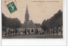 MENETOU SALON - Place Et Abside De L'église - Très Bon état - Otros & Sin Clasificación