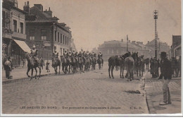 LES GREVES DU NORD En 1906 - Les Cuirassiers à DENAIN - Très Bon état (un Léger Pli) - Autres & Non Classés