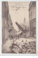 LILLE : Après Le Bombardement Des 9, 10, 11 Octobre 1914 - Rue De Paris - Dans Le Fond Le Beffroi -  Très Bon état - Lille