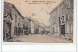 LAMURE-SUR-AZERGUES - La Gendarmerie Et La Grande-Rue - Très Bon état - Lamure Sur Azergues