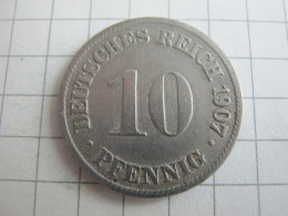 Germany 10 Pfennig 1907 D - 10 Pfennig