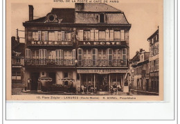 LANGRES - Hôtel De La Poste Et Café De Paris - Très Bon état - Langres