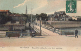 ARCACHON (Gironde): La Jetée De La Chapelle - La Croix Et L'Eglise - Arcachon