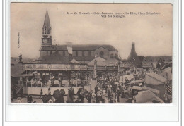 LE CREUSOT - Saint Laurent 1904 - La Fête, Place Schneider - Vue Des Manèges - Très Bon état - Le Creusot
