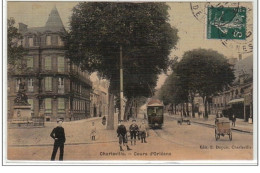 CHARLEVILLE : Cours D'Orléans - Carte De Soie Colorée - Très Bon état - Other & Unclassified