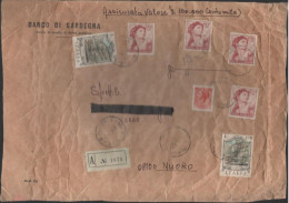 ITALIA - Storia Postale Repubblica - 1976 - 2x 170 Fontana Di Verona + 4x 1000 Michelangiolesca + 10 Siracusana - Assicu - 1971-80: Poststempel