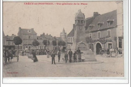 CRECY EN PONTHIEU - Vue Générale De La Place - Très Bon état - Crecy En Ponthieu