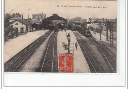 CHALONS SUR MARNE - Vue Intérieure De La Gare - Très Bon état - Châlons-sur-Marne