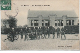 CHAMPAGNE : Une Manoeuvre De Pompiers - Bon état (un Coin Plié) - Sonstige & Ohne Zuordnung