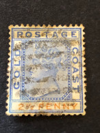 GOLD COAST SG 14  2½d Ultramarine And Orange  FU - Gold Coast (...-1957)