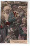 BRETAGNE : PLOUGASTEL DAOULAS : Un Père Et Ses Enfants - Très Bon état - Plougastel-Daoulas