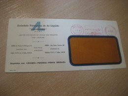 PORTO 1960 ARLIQUIDO Metalizaçao Air Liquide Chemical Physics Meter Mail Cancel Cover PORTUGAL - Lettres & Documents
