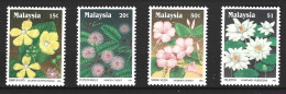 MALAISIE. N°440-3 De 1990. Fleurs. - Andere & Zonder Classificatie