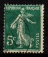FRANCE    -   1907 .   Y&T N° 137 Oblitéré  . Queue Du Q Absente - Gebraucht
