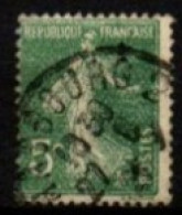 FRANCE    -   1907 .   Y&T N° 137 Oblitéré  . Neige - Used Stamps