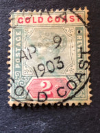 GOLD COAST SG 32  2s Green And Carmine  MH* - Gold Coast (...-1957)