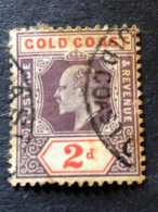 GOLD COAST SG 51  2d Purple And Orange Red  FU - Goudkust (...-1957)