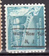 NJ-740; USA Precancel/Vorausentwertung/Preo; WEST NEW YORK (NJ), Type 809 - Prematasellado