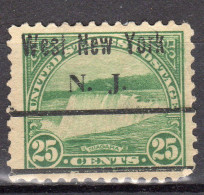 NJ-742; USA Precancel/Vorausentwertung/Preo; WEST NEW YORK (NJ), Type L-2 TS - Preobliterati