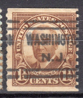 NJ-723; USA Precancel/Vorausentwertung/Preo; WASHINGTON (NJ), Type 632 - Preobliterati