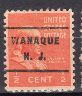 NJ-717; USA Precancel/Vorausentwertung/Preo; WANAQUE (NJ), Type 717 - Preobliterati