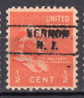 NJ-710; USA Precancel/Vorausentwertung/Preo; VERNON (NJ), Type 745 - Prematasellado