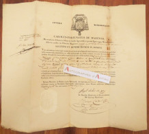 ● Charles Fortuné De MAZENOD Document 1835 En Latin établi à Marseille Massiliae Né Aix En Provence Sceau Lettre Mariage - Historische Personen