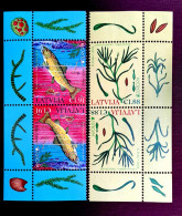 (!) Latvia Lettland Lettonie 2024 Underwater Fauna And Flora EUROPA Fish River Trout Salmo PAIR MNH - 2024