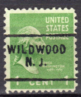 NJ-754; USA Precancel/Vorausentwertung/Preo; WILDWOOD (NJ), Type 703 - Prematasellado