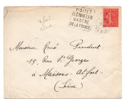 Le Cannet Madère De La France - Flamme Daguin 1932 - !!! Lettres Repassées à L'encre - Madère