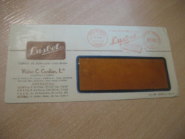 LISBOA 1961 LUSBEL Fabrica De Borracha Luso-belga Rubber Belgium Meter Mail Cancel Slight Faults Cover PORTUGAL - Briefe U. Dokumente