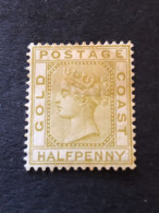 GOLD COAST SG 20  ½d Olive Yellow  MH*  CV £95 - Goldküste (...-1957)