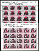 Liechtenstein 791-792 Postfrisch Als Kleinbögen, Cept #JV023 - Andere & Zonder Classificatie
