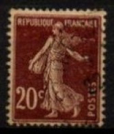 FRANCE    -   1907 .   Y&T N° 139e Oblitéré.  Papier  GC - Usados