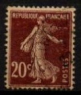 FRANCE    -   1907 .   Y&T N° 139e Oblitéré.  Papier  GC - Usati