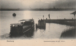 AA+ 23- HAMBURG , DEUTSCHLAND - SONNENUNTERGANG AUF DER ALSTER - Autres & Non Classés