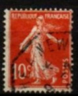 FRANCE    -   1906 .   Y&T N° 135 Oblitéré .Ligne De Paquebot Pour  New York - Used Stamps