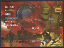 Spain 2002 Mi Block 109 MNH  (ZE1 SPNbl109) - Cinéma