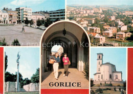 73650326 Gorlice Rynek Widok Ogolny Pomnik Tysiaclecia Panstwa Polskiego Podcien - Poland