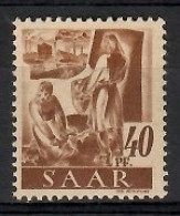 Germany, Saarland 1947 Mi 218 MNH  (LZE5 SAA218) - Landbouw