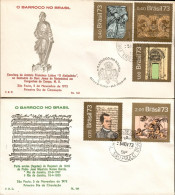 Brazil 1973 Mi 1402-1406 FDC  (FDC ZS3 BRZ1402-1406) - Sculpture