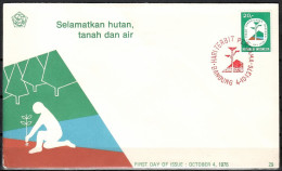 Indonesia 1976 Mi 853 FDC  (FDC ZS8 INS853) - Arbres